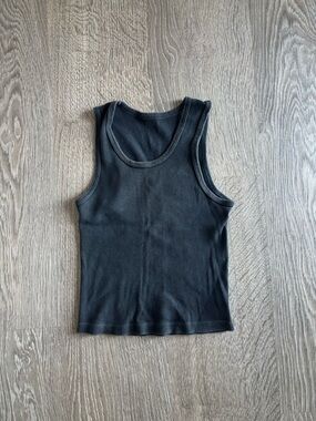Brandy Melville Black Ribbed Tank Top
